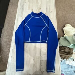 Fabletics Blue Long Sleeve Top